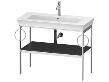 Duravit White Tulip 39'' Graphite Satin Matt Console Vanity Unit DURWT4547B5858