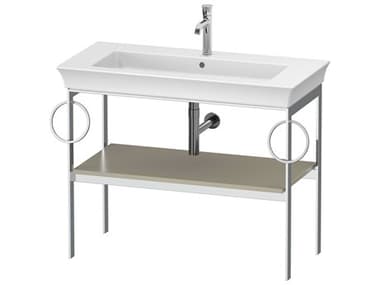 Duravit White Tulip 39'' Taupe Satin Matt Metal Console Vanity Unit DURWT4547B6060
