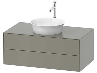 Duravit White Tulip 39'' Stone Gray Satin Matte Vanity Unit DURWT498609292