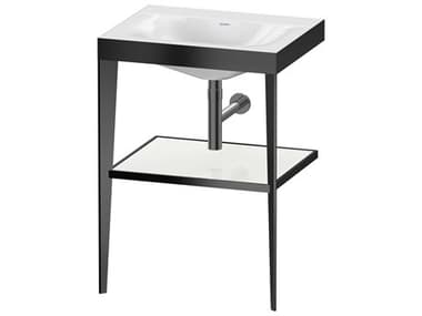 Duravit Xviu 24'' White/Black Oak Matt Set with Metal Console DURXV4714NB285