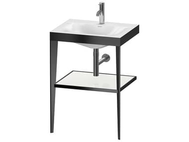 Duravit Xviu 24'' White/Black High Gloss Lacquer Set with Metal Console DURXV4714OB285