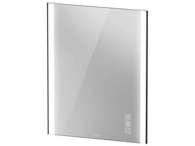 Duravit Xviu 24'' Matte Black LED Mirror with Dimmable Lighting DURXV70410B2B26000