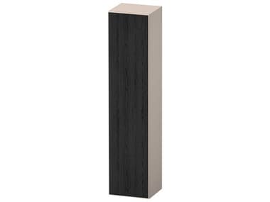 Duravit Zencha 16'' Black Oak Matt/Taupe Super Matt Wall-Mounted Cabinet - Left Hand Hinge DURZE1352L16830000