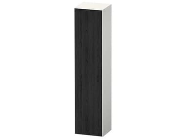 Duravit Zencha 16'' Black Oak Matt/White Super Matt Wall-Mounted Cabinet - Left Hand Hinge DURZE1352L16840000