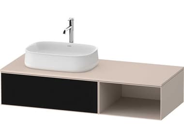 Duravit Zencha 51'' Black/Taupe Super Matt Wall-Mounted Vanity Unit DURZE4818063830000