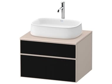 Duravit Zencha 26'' Black/Taupe Super Matt Wall-Mounted Vanity Unit DURZE4820063830000