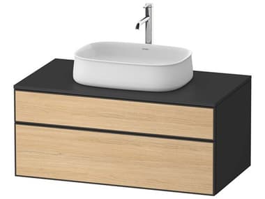Duravit Zencha 39'' Natural Oak Matt/Graphite Super Matt Wall-Mounted Vanity Unit DURZE4821030800000