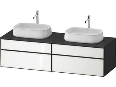 Duravit Zencha 63'' White/Graphite Super Matt Wall-Mounted Vanity Unit DURZE4825B64800000