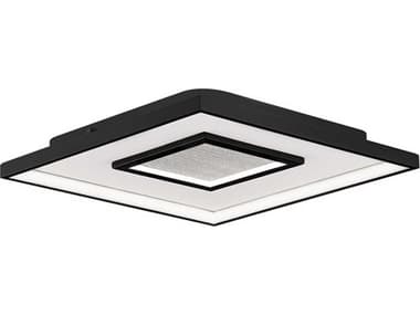 dweLED by WAC Lighting Pinpoint 1-Light Black Geometric Flush Mount DWLFM37415BK