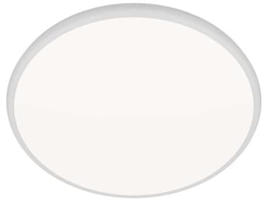 dweLED by WAC Lighting Parthenon 1-Light White Round Flush Mount DWLFM37522WT