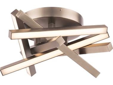dweLED by WAC Lighting Parallax Brushed Nickel 1-light Outdoor Ceiling Light DWLFM73116BN