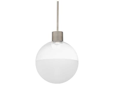 dweLED by WAC Lighting Gaze 1-Light Brushed Nickel Globe Mini Pendant DWLPD23412BN