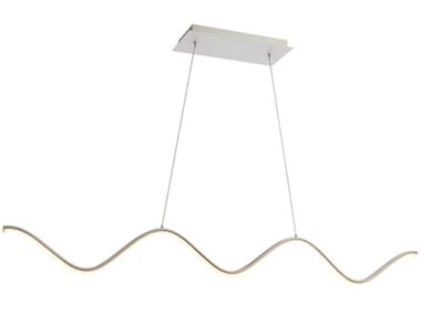dweLED by WAC Lighting Morae 44&quot; 1-Light Brushed Nickel LED Linear Island Pendant DWLPD33244BN