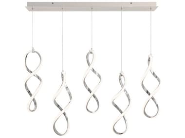 dweLED by WAC Lighting Interlace 5-Light Chrome Island Pendant DWLPD47805LCH