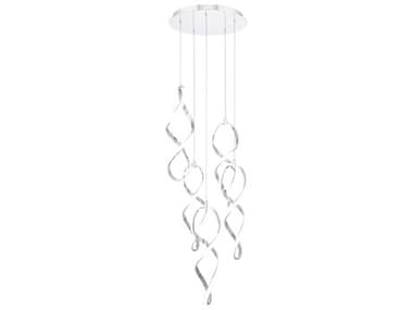 dweLED by WAC Lighting Interlace 5-Light Chrome Pendant DWLPD47805RCH