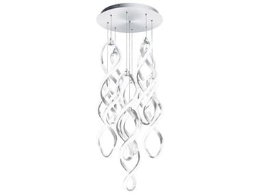 dweLED by WAC Lighting Interlace 9-Light Chrome Pendant DWLPD47809RCH