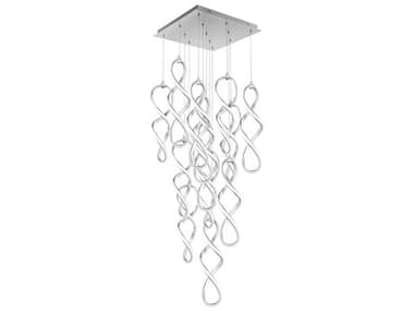 dweLED by WAC Lighting Interlace 13-Light Chrome Pendant DWLPD47813SCH