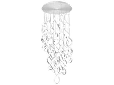 dweLED by WAC Lighting Interlace 21-Light Chrome Pendant DWLPD47821RCH