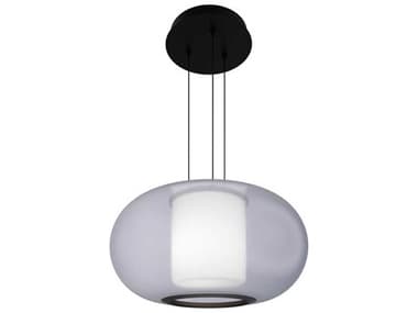 dweLED by WAC Lighting Doma 1-Light Black Round Pendant DWLPD48516BK