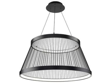 dweLED by WAC Lighting Grohle 2-Light Black Empire Pendant DWLPD55532BK