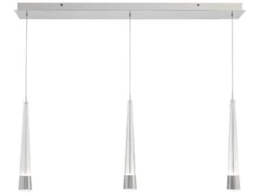 dweLED by WAC Lighting Quill 40" 3-Light Chrome Linear Island Pendant DWLPD59403LCH