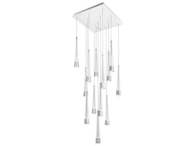 dweLED by WAC Lighting Quill 20" 13-Light Chrome Linear Pendant DWLPD59413SCH