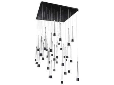 dweLED by WAC Lighting Quill 36" 41-Light Black Linear Pendant DWLPD59441SBK