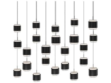 dweLED by WAC Lighting Banded 23-Light Aged Brass Island Pendant DWLPD68923LAB