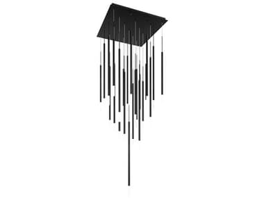 dweLED by WAC Lighting Viggo 28" 25-Light Black Cylinder Linear Pendant DWLPD69425SBK