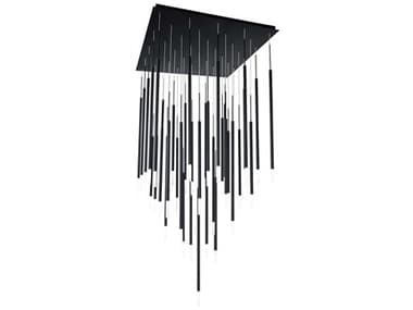 dweLED by WAC Lighting Viggo 36" 41-Light Black Cylinder Linear Pendant DWLPD69441SBK