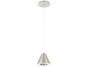 dweLED by WAC Lighting Kone 6" 1-Light Satin Nickel Mini Pendant DWLPD72006SN