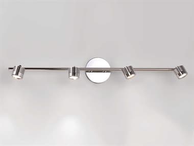 dweLED by WAC Lighting Vector 2" Wide 4-Light Brushed Nickel Linear Track & Rail Light DWLTK49534BN