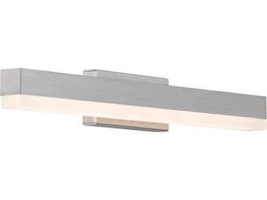 dweLED by WAC Lighting Styx 19" Wide 1-Light Brushed Aluminum Silver Glass LED Vanity Light DWLWS41119AL