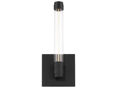 dweLED by WAC Lighting Jedi 12" Tall 1-Light Black Glass LED Wall Sconce DWLWS51313BK