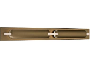 dweLED by WAC Lighting Spectacle 1-Light Aged Brass Vanity Light DWLWS71524AB