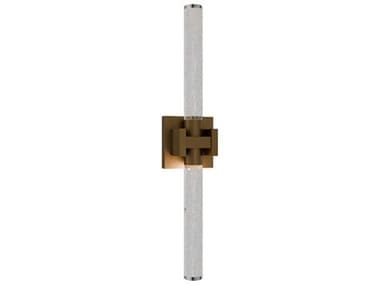 dweLED by WAC Lighting Ripple 1-Light Aged Brass Vanity Light DWLWS85524AB