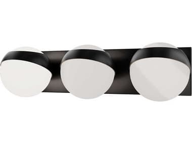 dweLED by WAC Lighting Tripoli 3-Light Black Vanity Light DWLWS87520BK