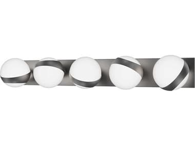 dweLED by WAC Lighting Tripoli 5-Light Brushed Nickel Vanity Light DWLWS87533BN
