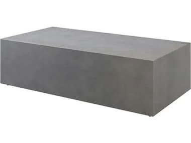 Ebel Antibes Bellino Aluminum Concrete 60''W x 30''D Rectangular Coffee Table EBL11810