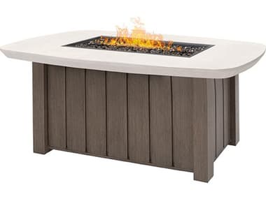 Ebel Bellino Aluminum Rectangular Fire Pit with Lid EBL126