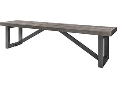 Ebel Asheville Aluminum Timber/Onyx Dining Bench EBL203200