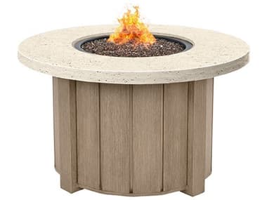 Ebel Pompano Stone 42" Wide Round Fire Pit Top with Lid EBL224