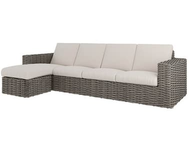 Ebel Mia Cushion Wicker Fog XL Sofa with Chaise Lounge EBL235CH