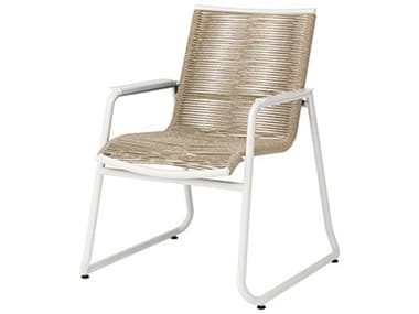 Ebel Cabana Aluminum Wicker Stackable Dining Arm Chair EBL510CAB