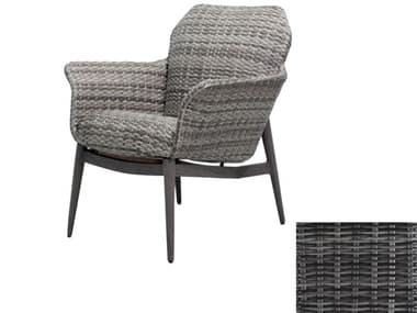 Ebel Closeout Lasalle Smoke Wicker Padded Lounge Chair EBL7109