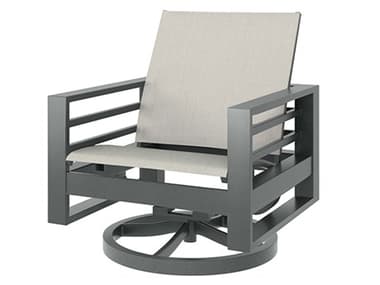 Ebel Palermo Sling Aluminum Swivel Rocker Lounge Chair EBL856