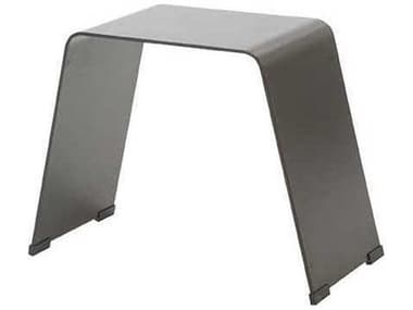 Ebel Monaco Aluminum 20''W x 10''D Rectangular End Table in Chestnut/Mocha EBL8597