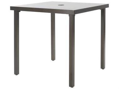 Ebel Monaco Aluminum 30'' Square Dining Table With Umbrella Hole EBL862