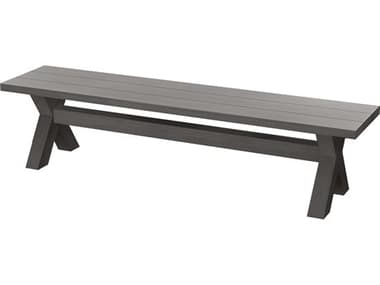 Ebel Trevi Aluminum Dining Bench with Plank Style Top EBL962