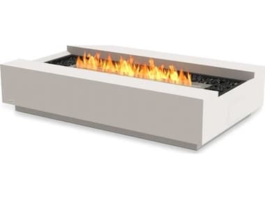 EcoSmart Fire Cosmo 50 Concrete Bone 50''W x 30''D Rectangular Fire Table with LP/NG Gas Burner ECOESF.O.CMO.BO.G